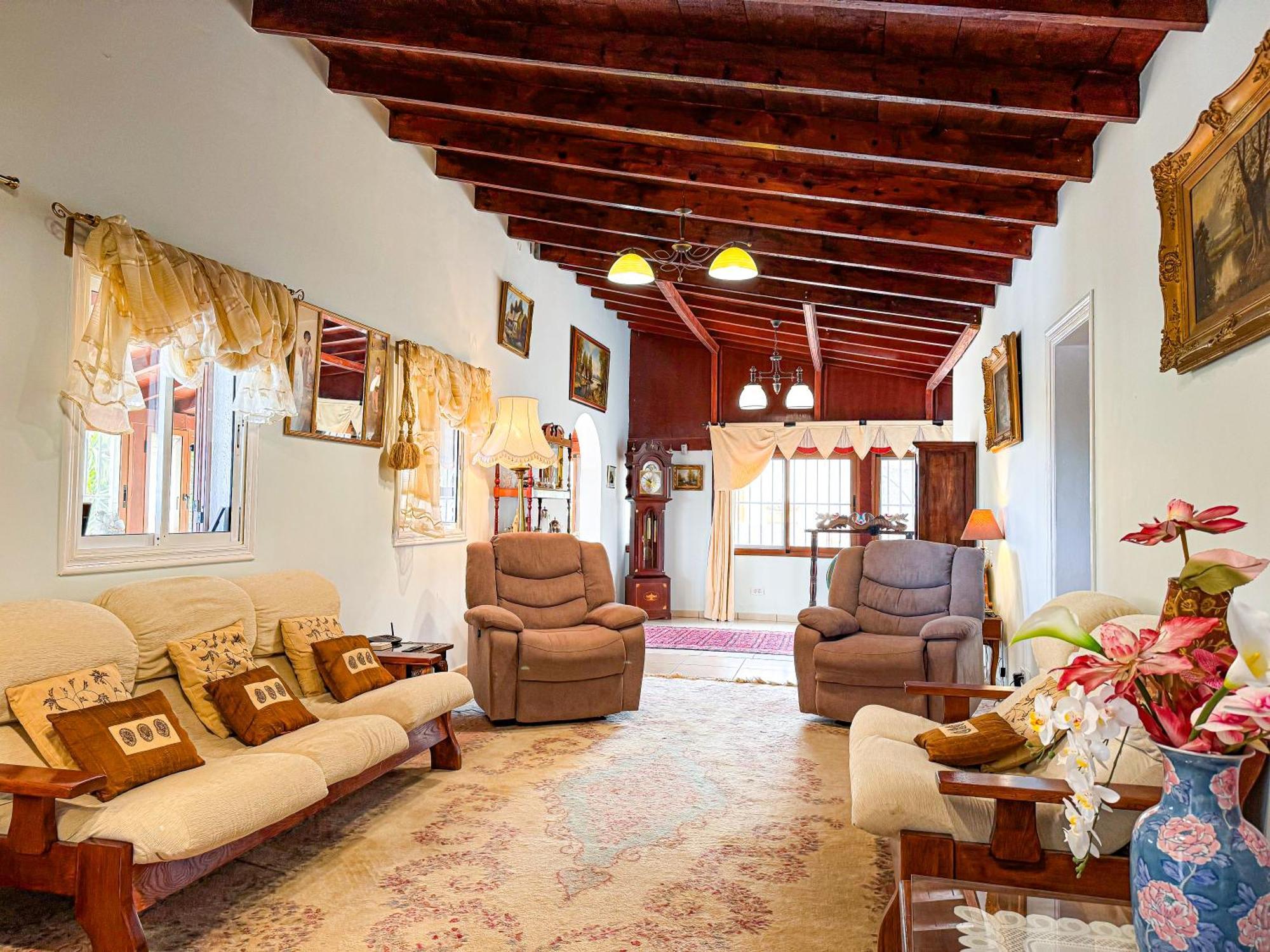 Vila Exquisite Rural House With Garden, Pool And Sea Views Arico Viejo Exteriér fotografie