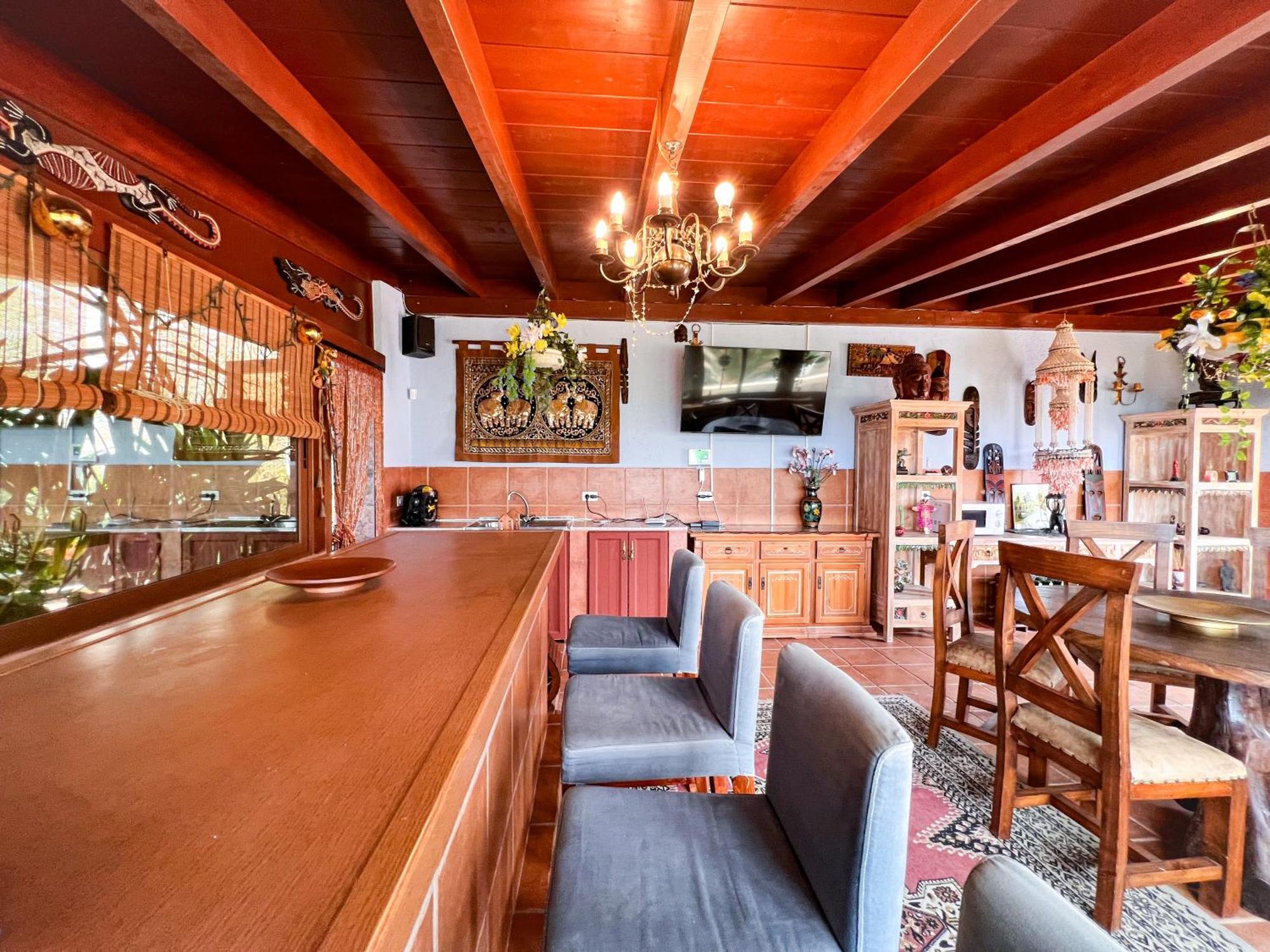 Vila Exquisite Rural House With Garden, Pool And Sea Views Arico Viejo Exteriér fotografie