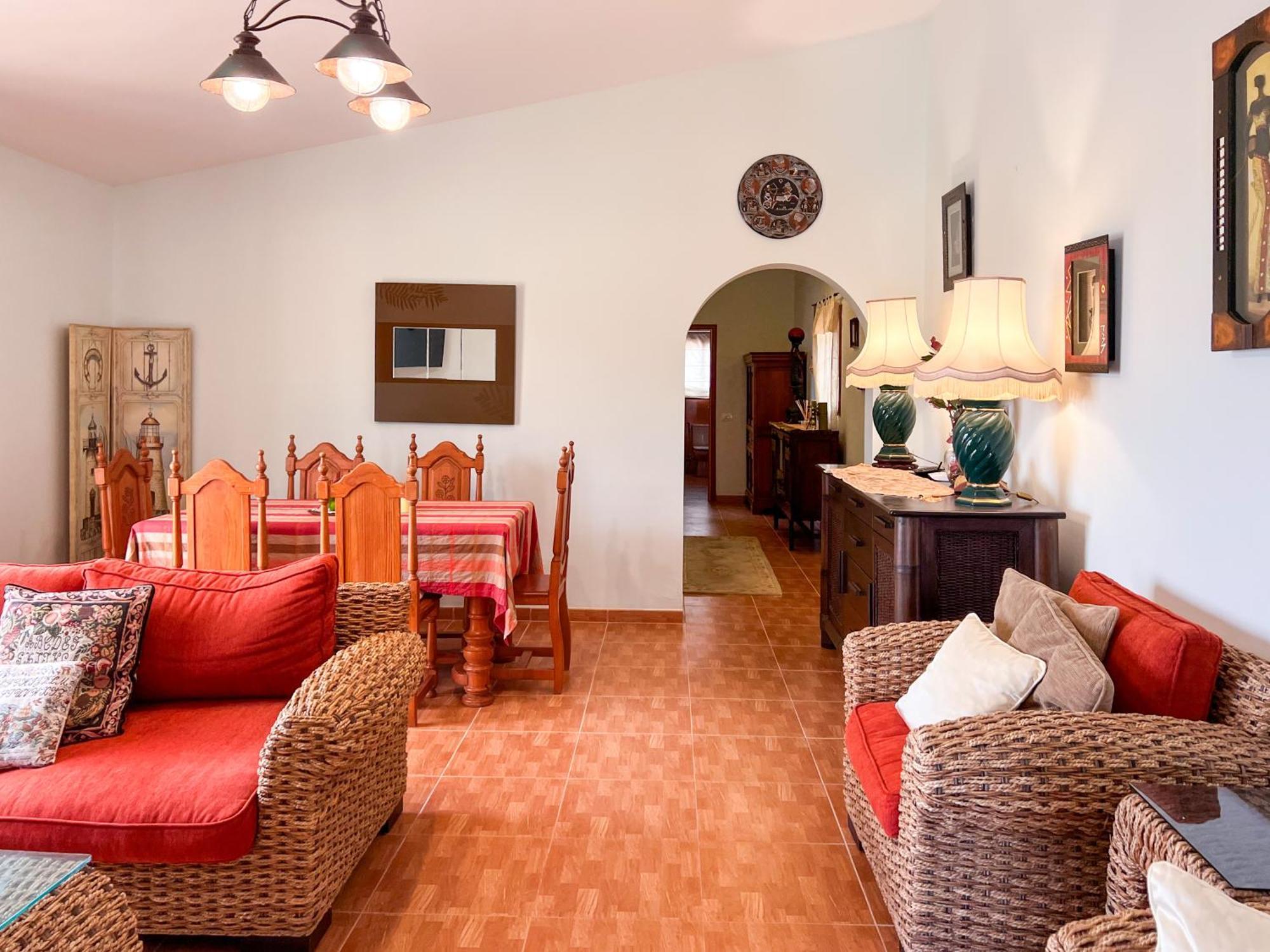 Vila Exquisite Rural House With Garden, Pool And Sea Views Arico Viejo Exteriér fotografie